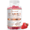 Vitamin B Complex Vegan Gummies with Vitamin B12, B7 as Biotin , B6, B3 as Niacin, B5, B6, B8, B9 for  Energy and Healthy Immune System (1 Pack)